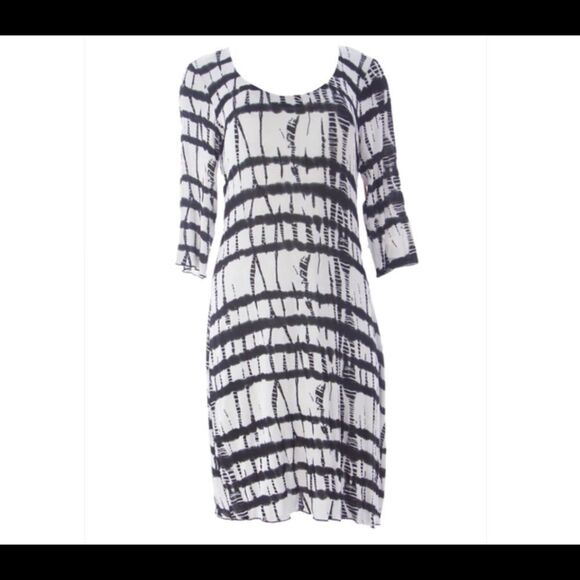 MIRACLEBODY by Miraclesuit Women's Marilyn 3/4 Sleeve Pullover Dress SZ SM - Picture 10 of 10